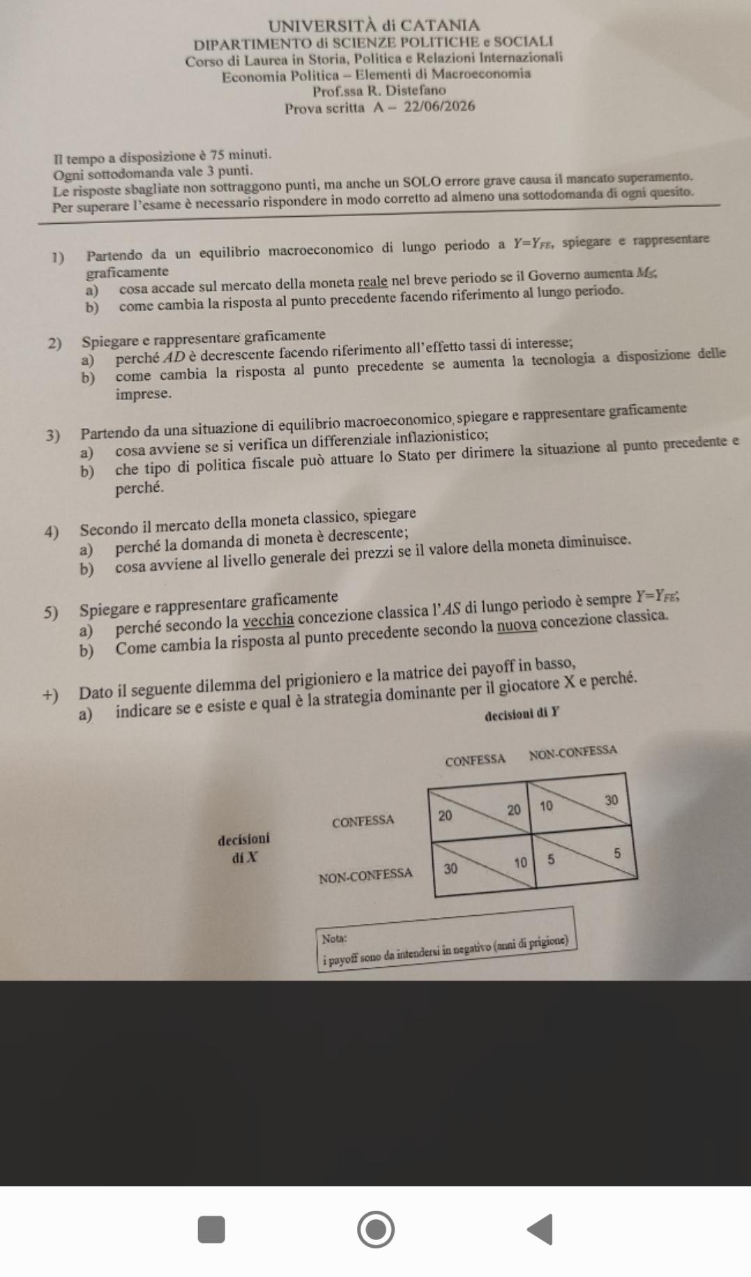 Secondo la teoria classica del mercato della moneta, perché la domanda di moneta è decrescente e cos...