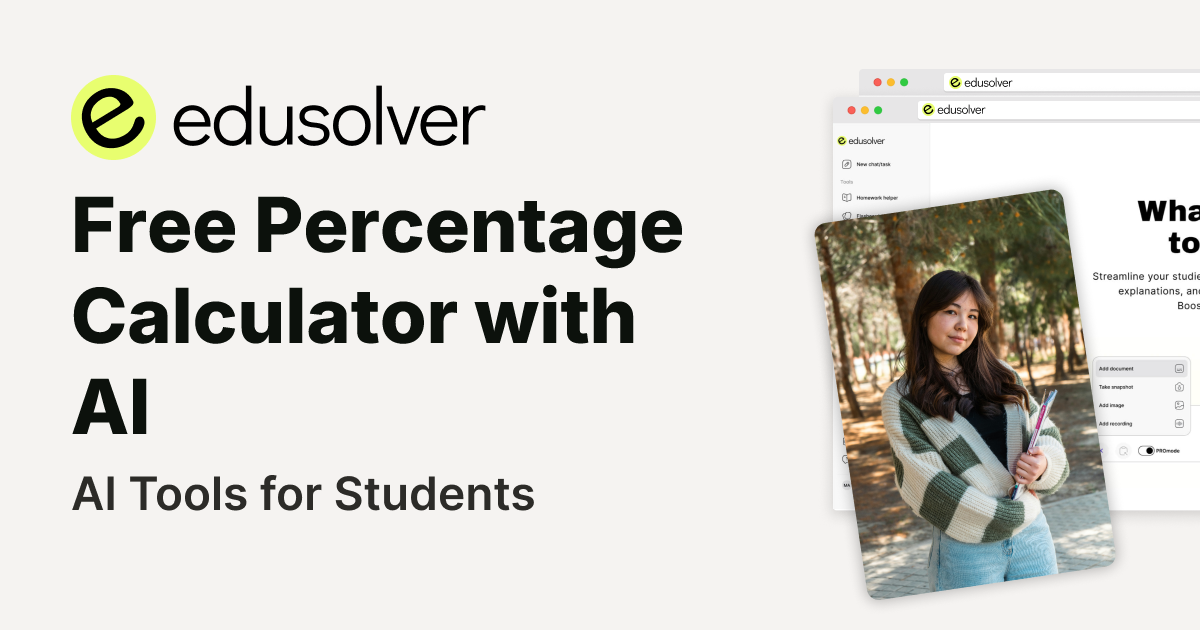 Free Percentage Calculator with AI