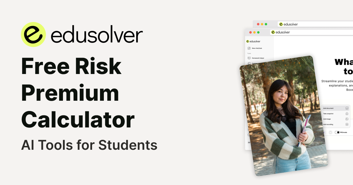 Online Risk Calcl Free Risk Premium Calculator