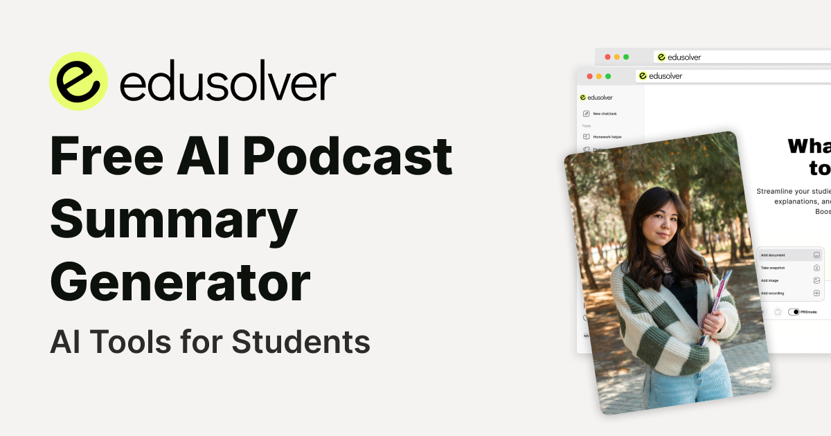 Free AI Podcast Summary Generator