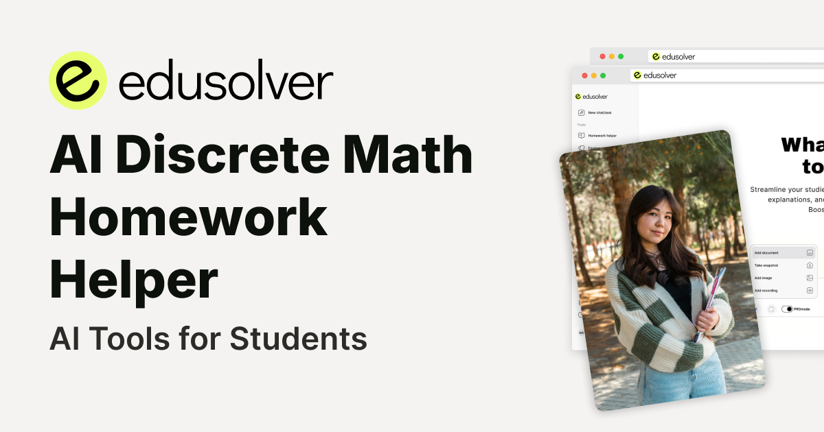 Free AI Discrete Math Homework Helper