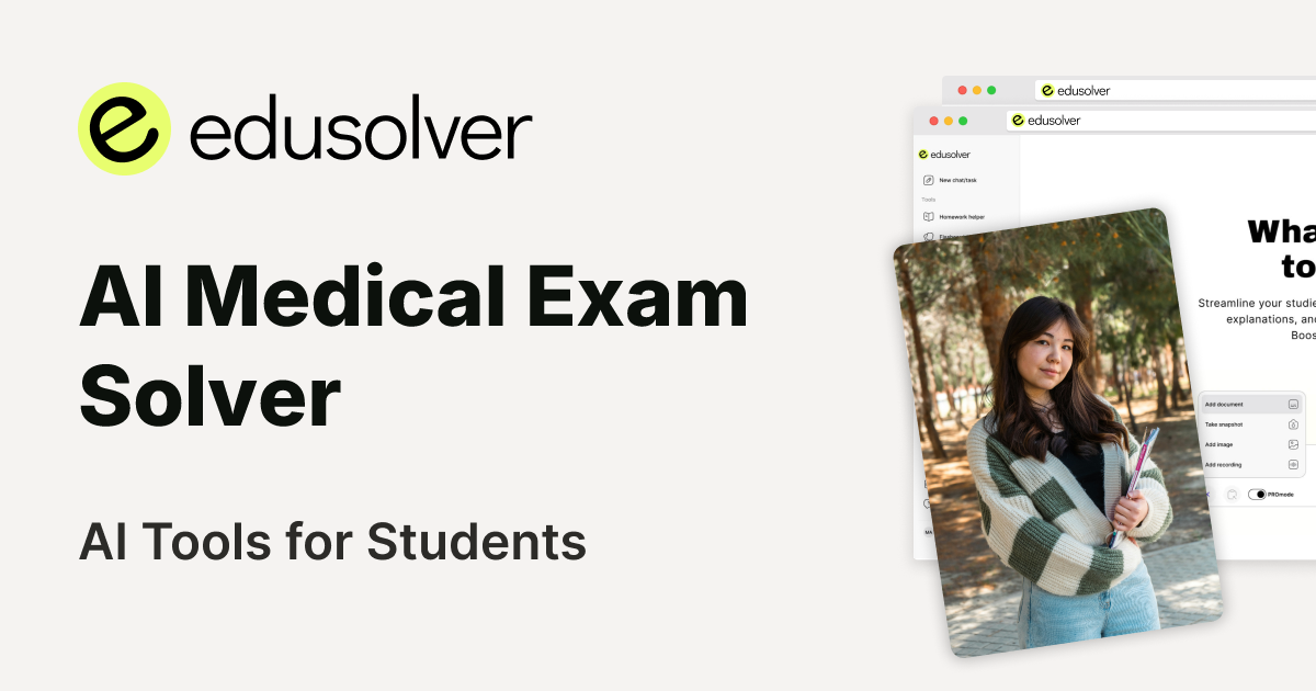 Medical Problem Solvers AI Medical Exam Solver: USMLE & MCAT Practice Questions with Instant ...